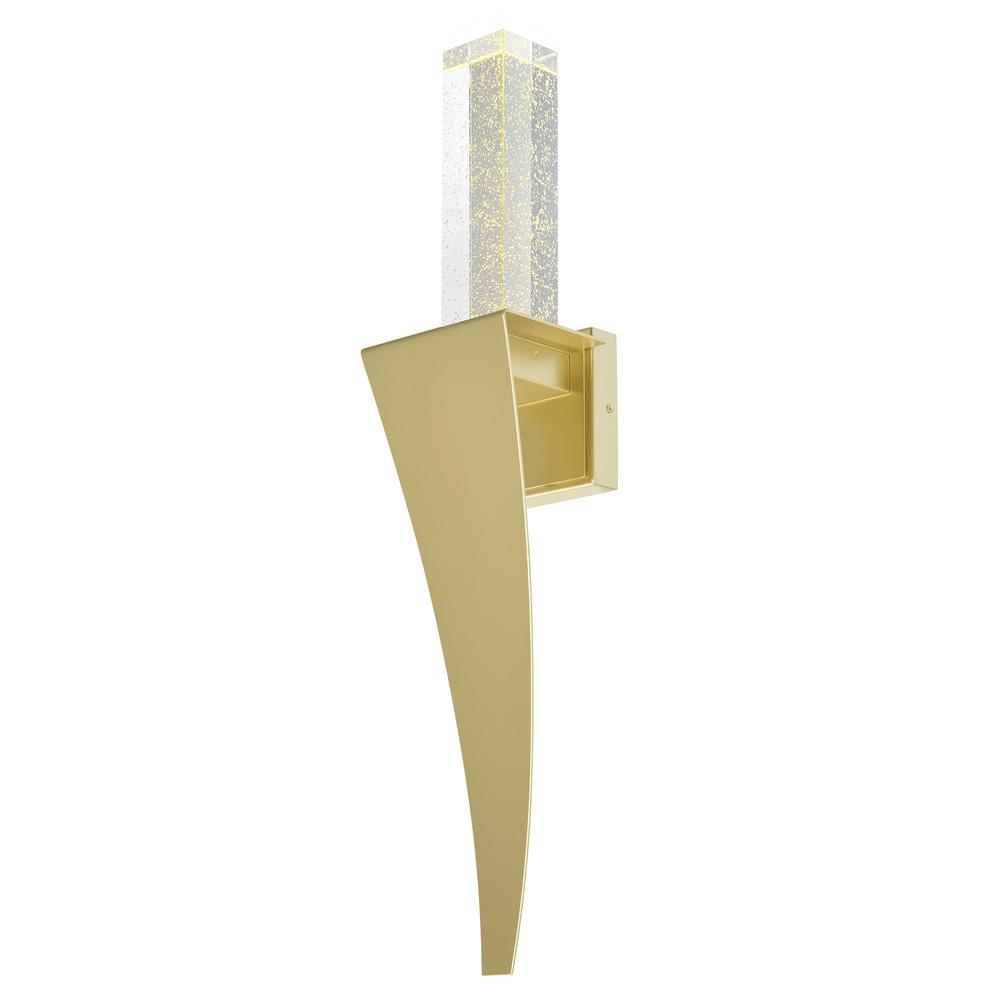 Catania Integrated LED Satin Gold Wall Light. Picture 2