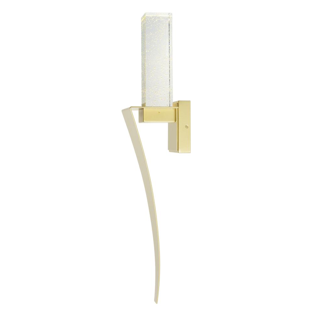 Catania Integrated LED Satin Gold Wall Light. Picture 4