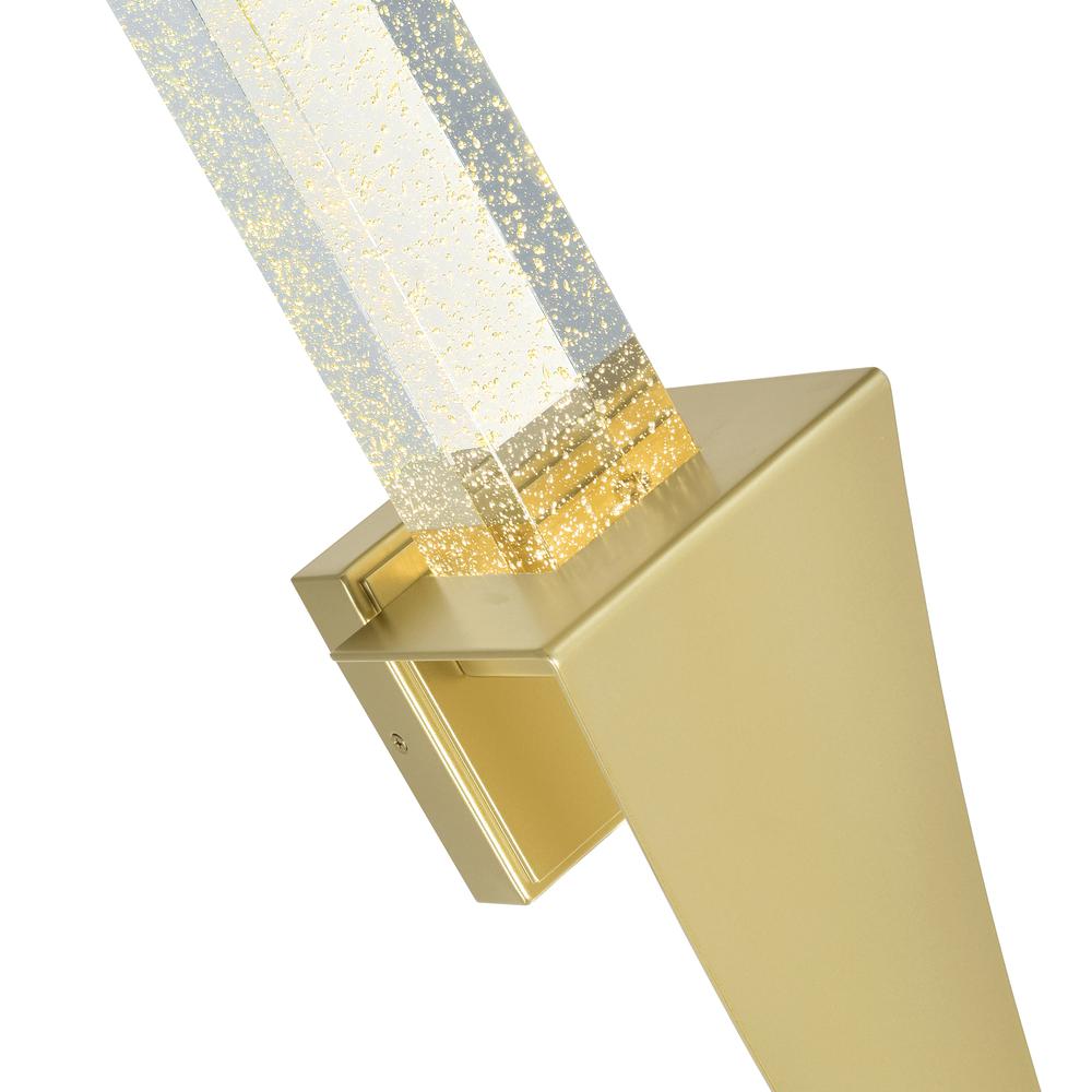 Catania Integrated LED Satin Gold Wall Light. Picture 5