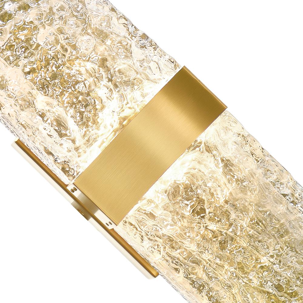 Lava Integrated LED Brass Wall Light. Picture 3