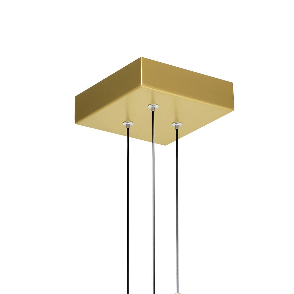 Stagger Integrated LED Brass Mini Pendant. Picture 7