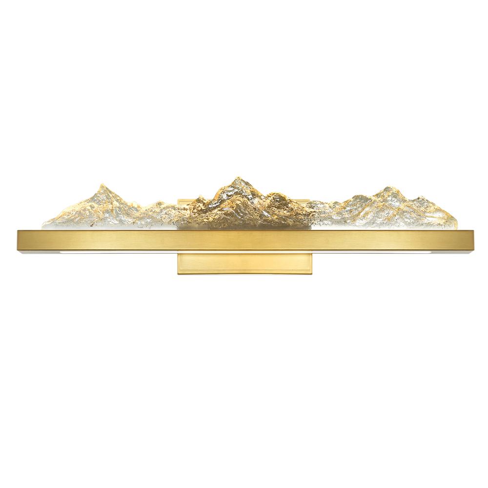 Himalayas Integrated LED Brass Vanity Light. Picture 1