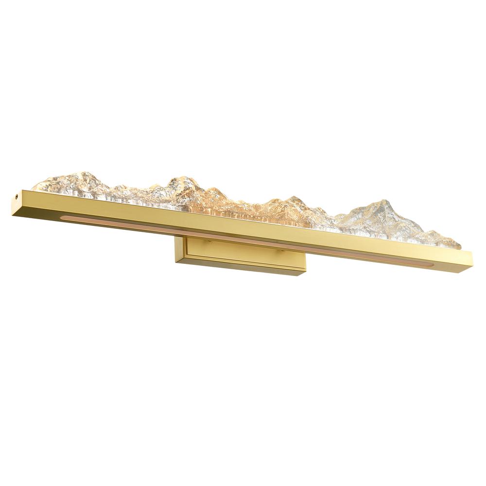 Himalayas Integrated LED Brass Vanity Light. Picture 2