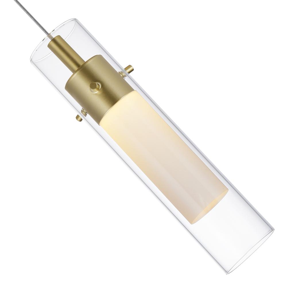 Olinda LED Integrated Satin Gold Wall Light. Picture 2