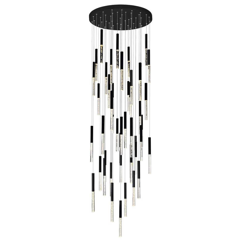Dragonswatch LED Integrated Chandelier with Black Finish. Picture 1
