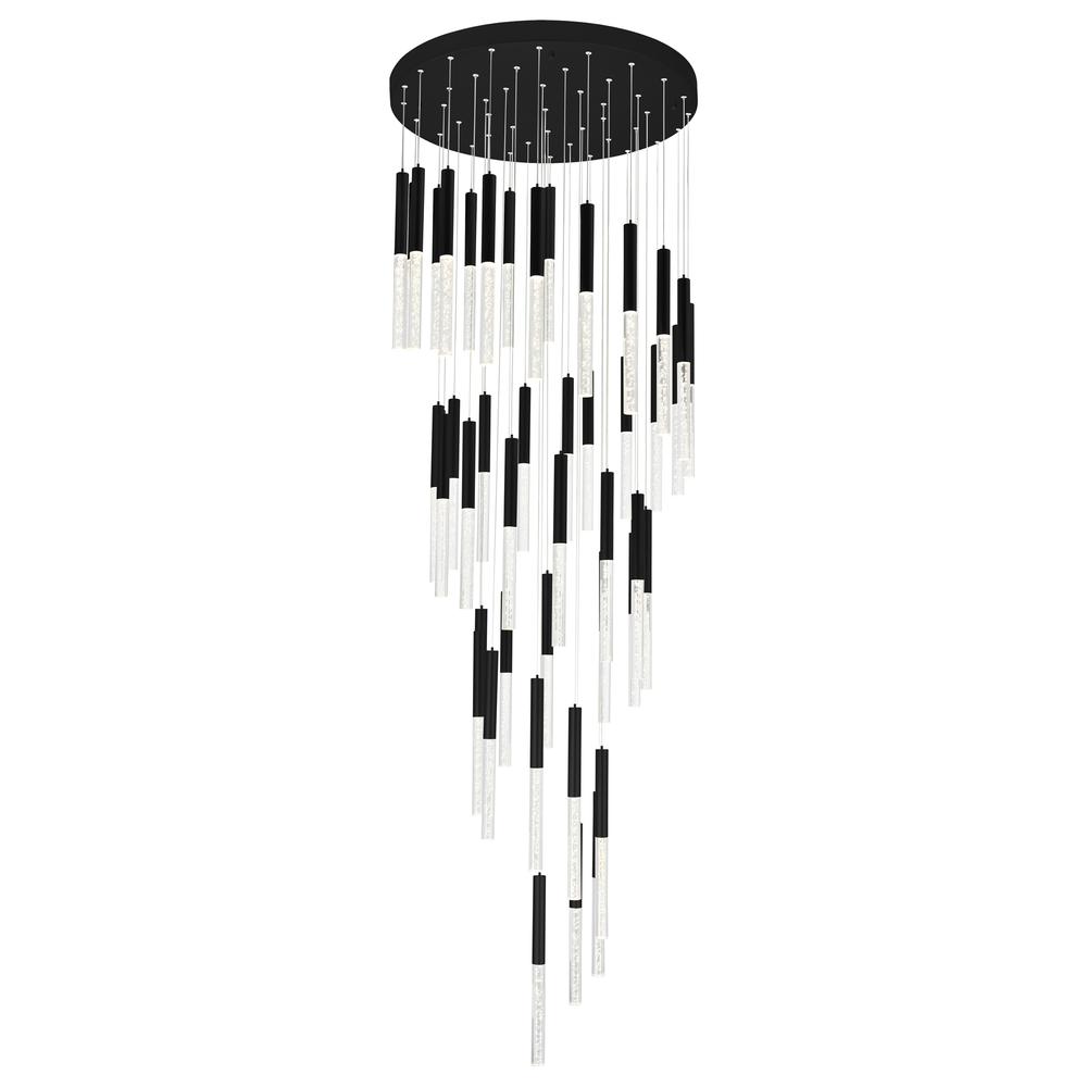 Dragonswatch LED Integrated Chandelier with Black Finish. Picture 2