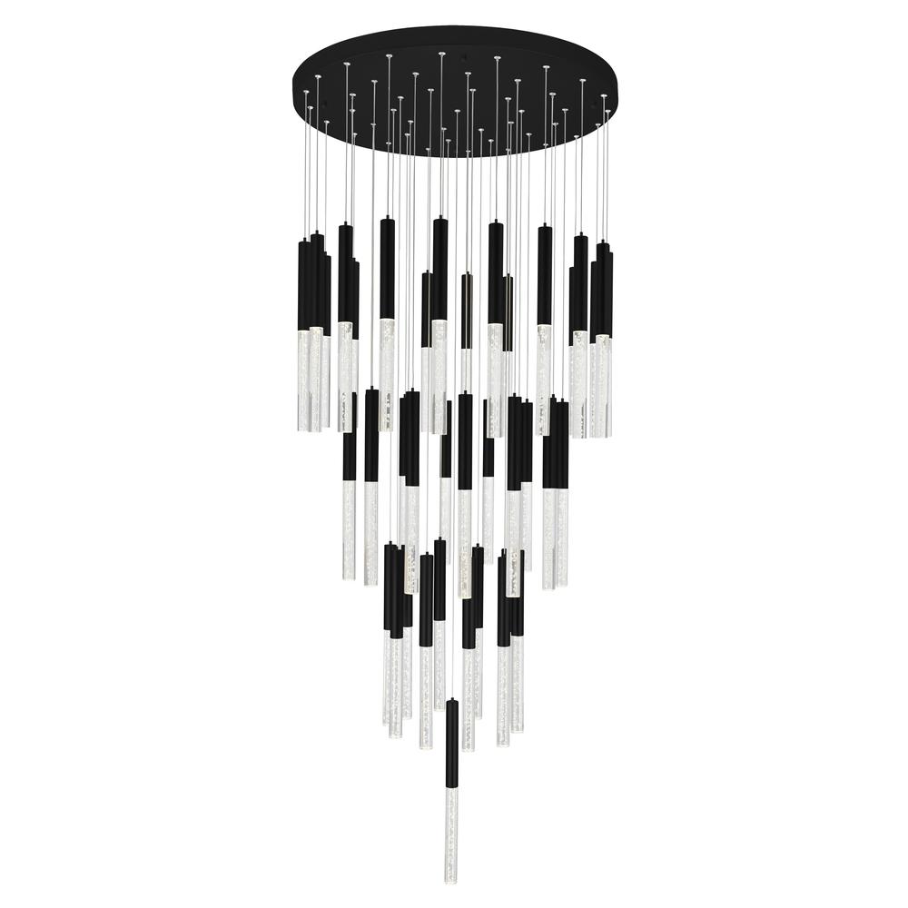 Dragonswatch LED Integrated Chandelier with Black Finish. Picture 3