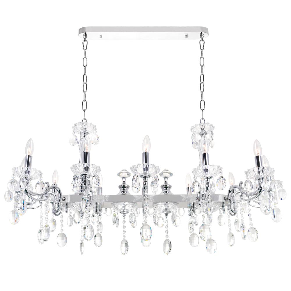 Flawless 10 Light Up Chandelier With Chrome Finish. Picture 1