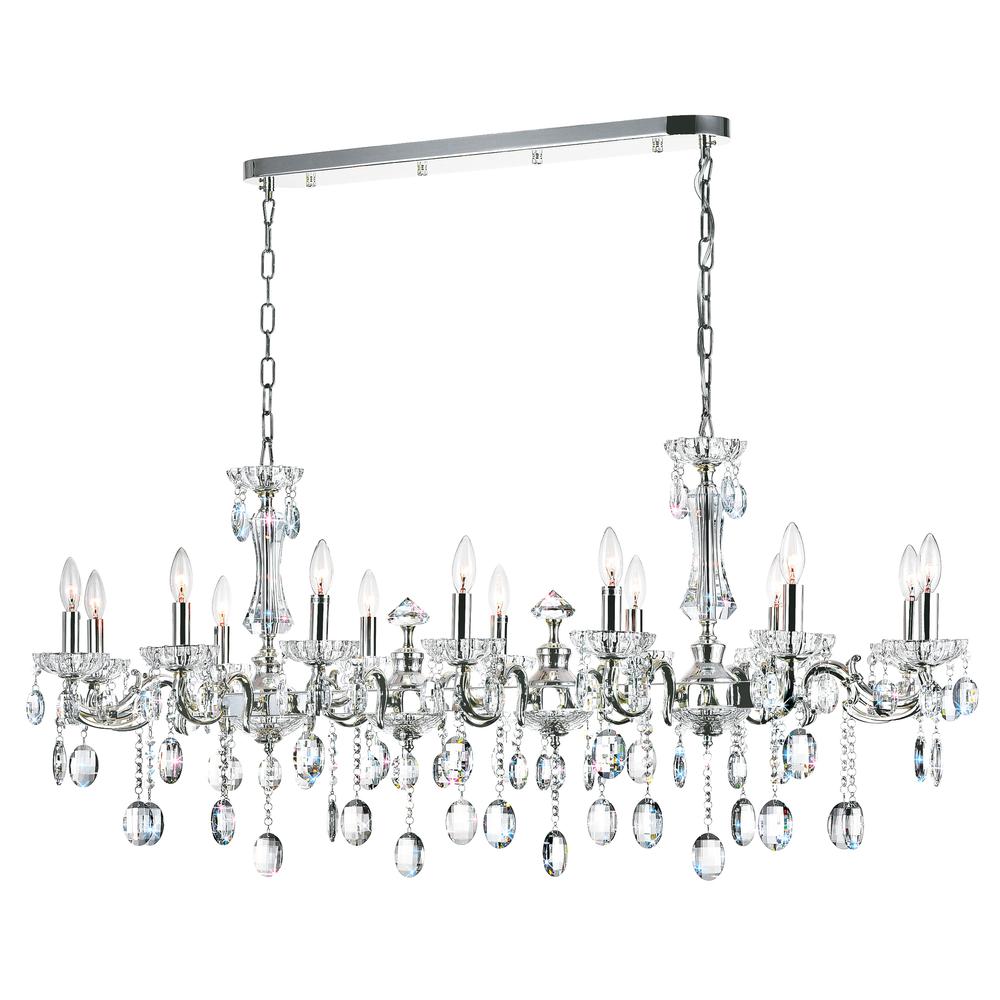 Flawless 14 Light Up Chandelier With Chrome Finish. Picture 1