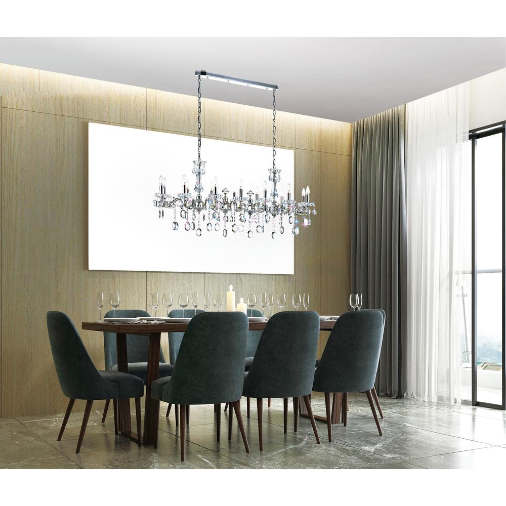 Flawless 14 Light Up Chandelier With Chrome Finish. Picture 7