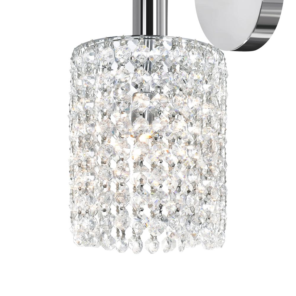 Glitz 1 Light Bathroom Sconce With Chrome Finish. Picture 1