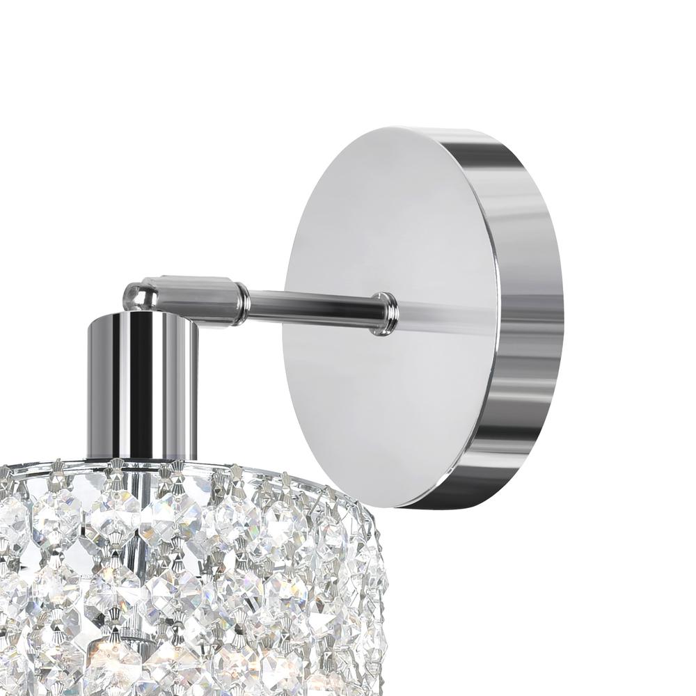 Glitz 1 Light Bathroom Sconce With Chrome Finish. Picture 4
