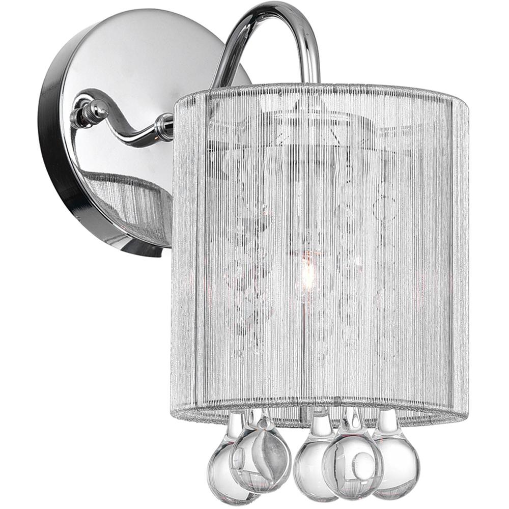 Water Drop 1 Light Bathroom Sconce With Chrome Finish. Picture 2