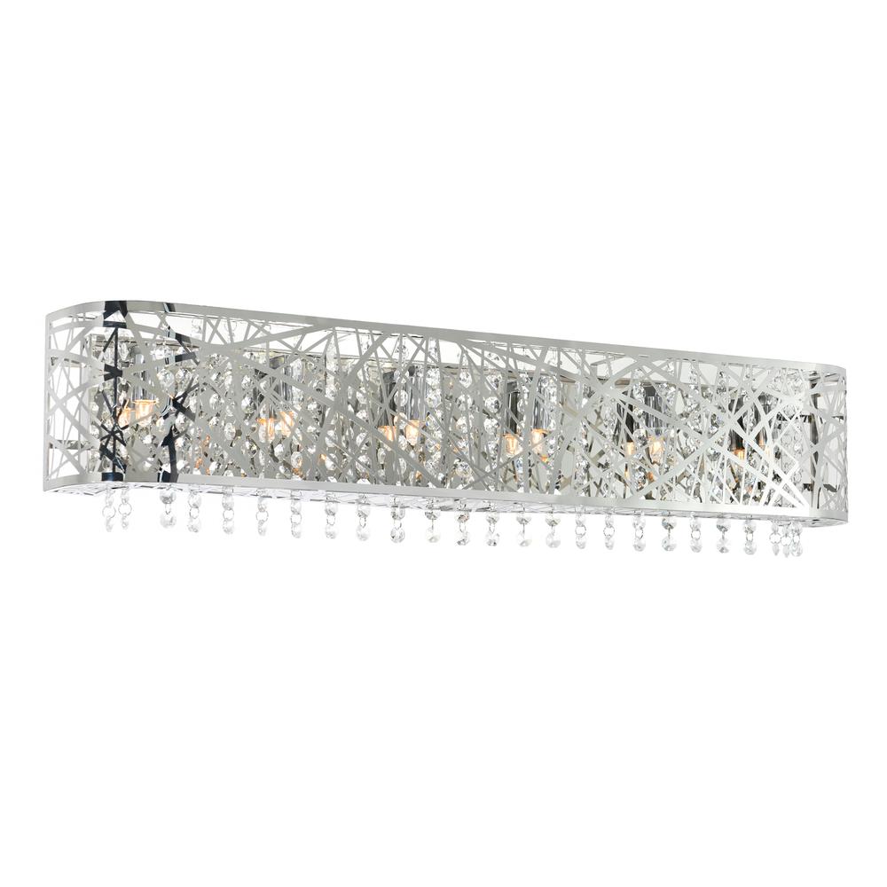 Eternity 6 Light Vanity Light With Chrome Finish. Picture 1