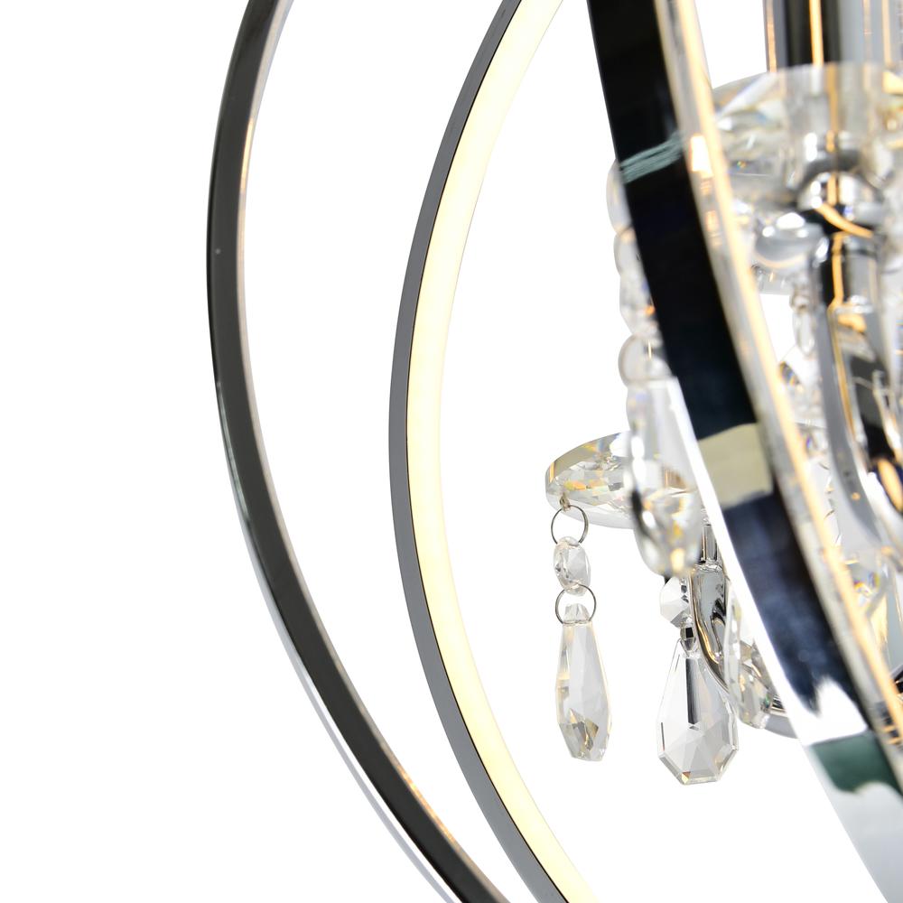 Abia 4 Light Up Chandelier With Chrome Finish. Picture 4