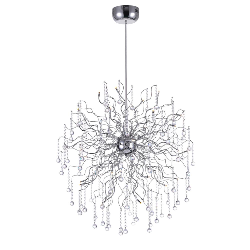 Cherry Blossom 32 Light Chandelier With Chrome Finish. Picture 1