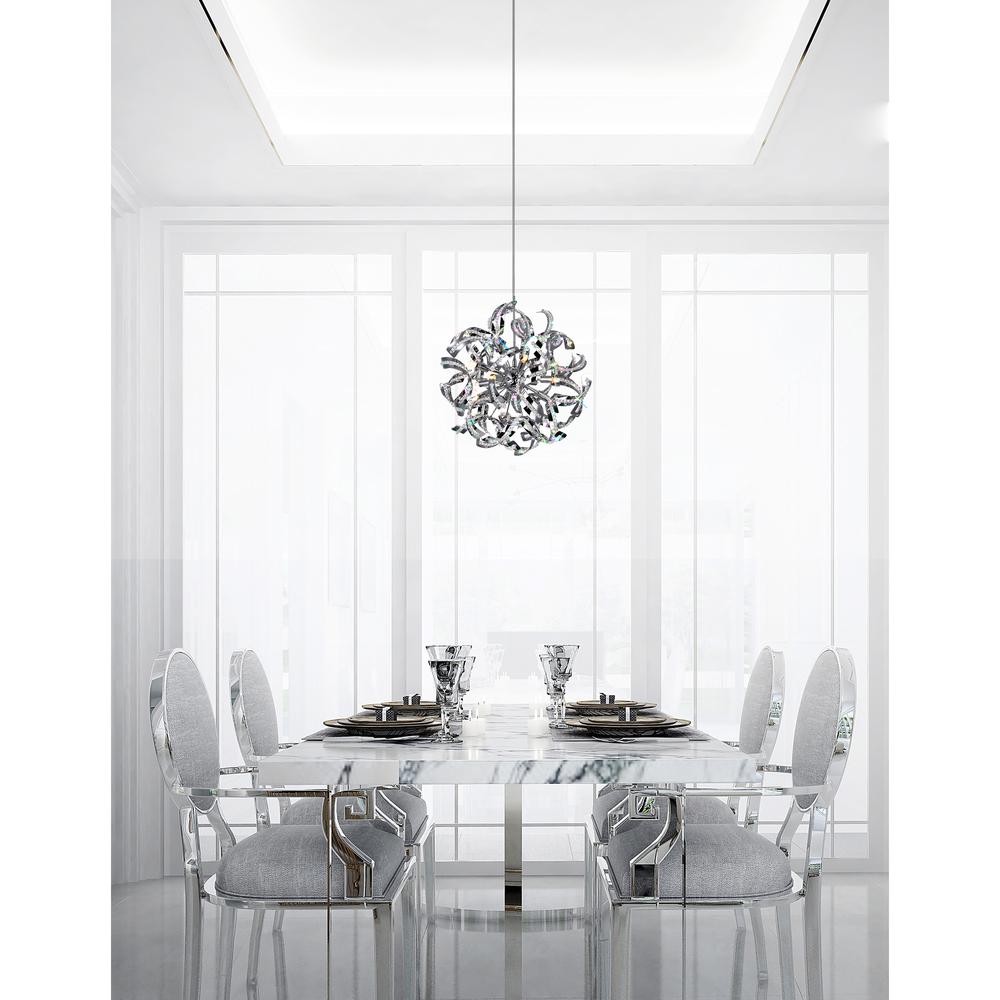 Swivel 12 Light Chandelier With Chrome Finish. Picture 5