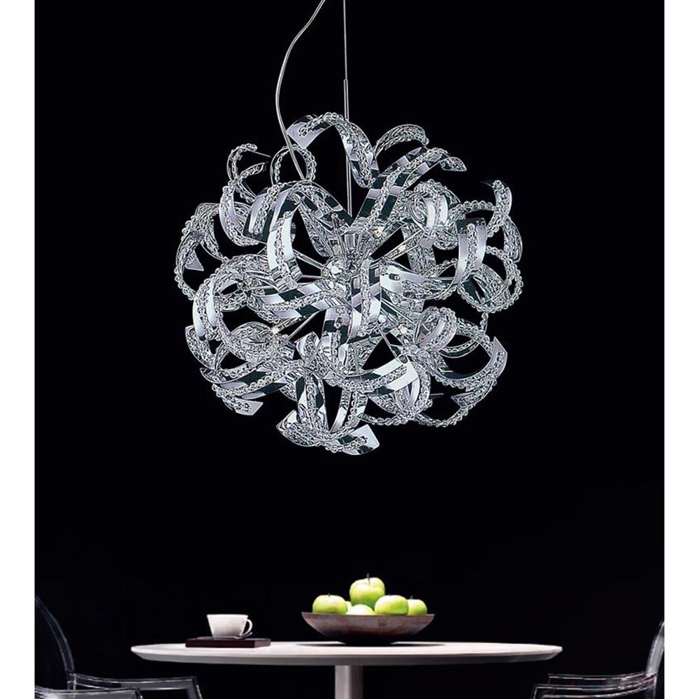 Swivel 14 Light Chandelier With Chrome Finish. Picture 2