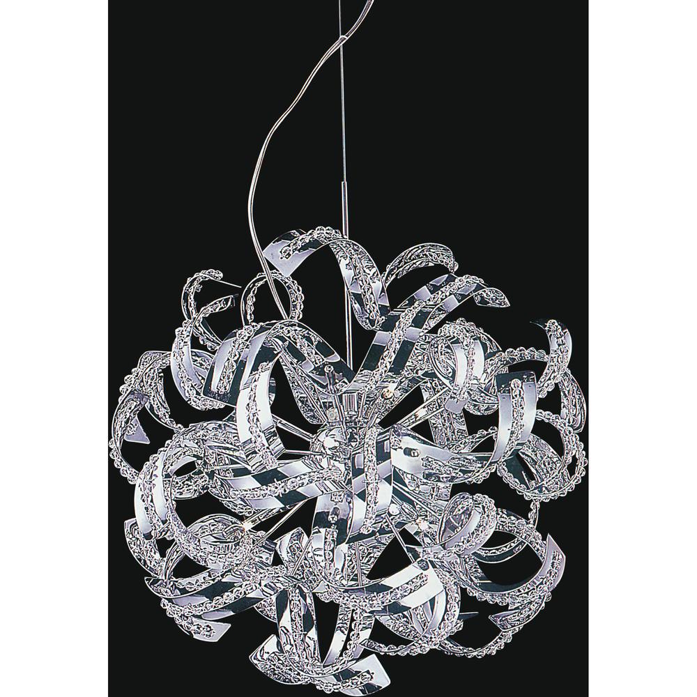 Swivel 14 Light Chandelier With Chrome Finish. Picture 3