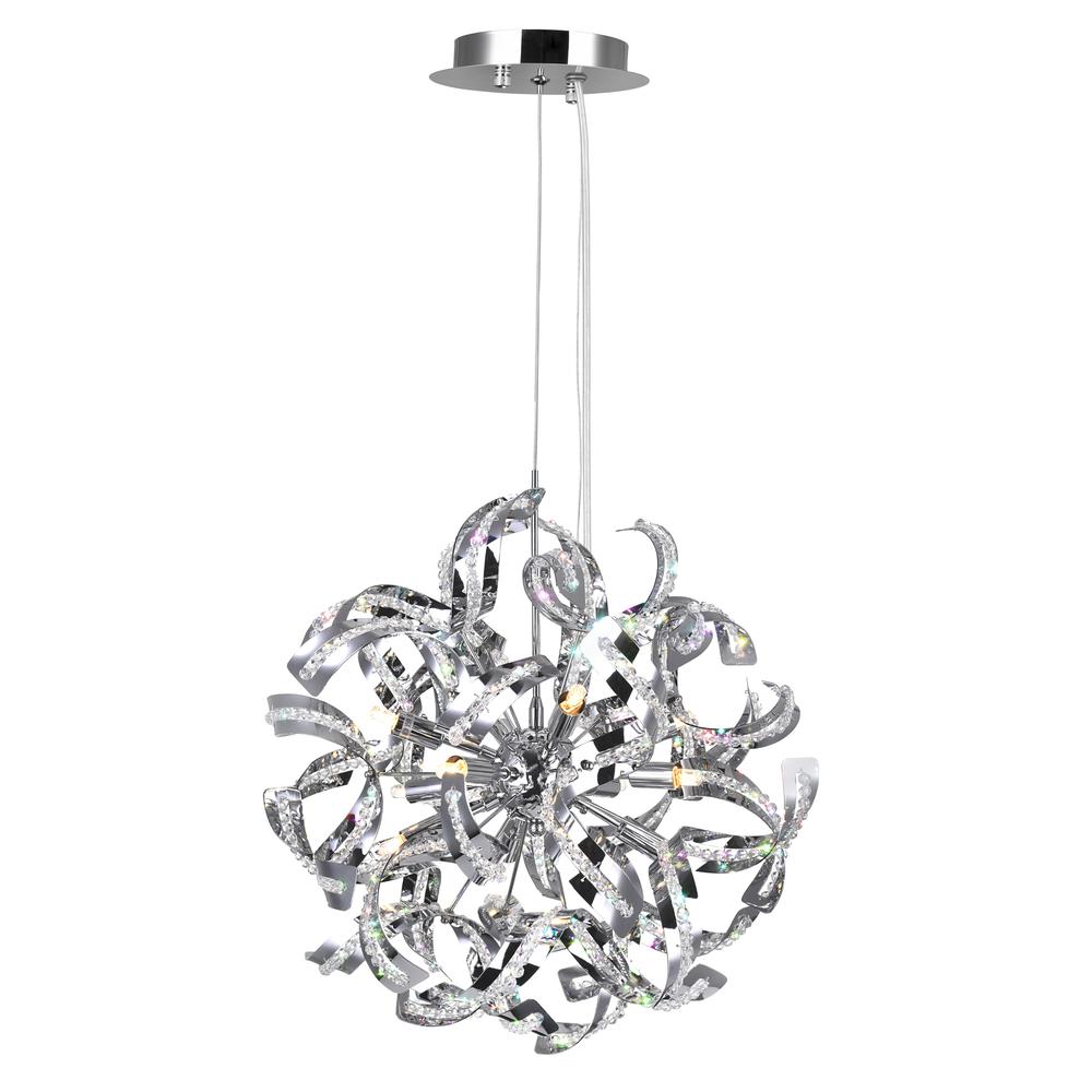 Swivel 18 Light Chandelier With Chrome Finish. Picture 1