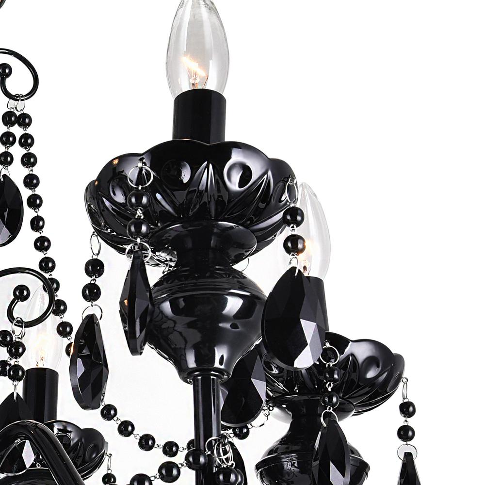Keen 3 Light Up Chandelier With Black Finish. Picture 5