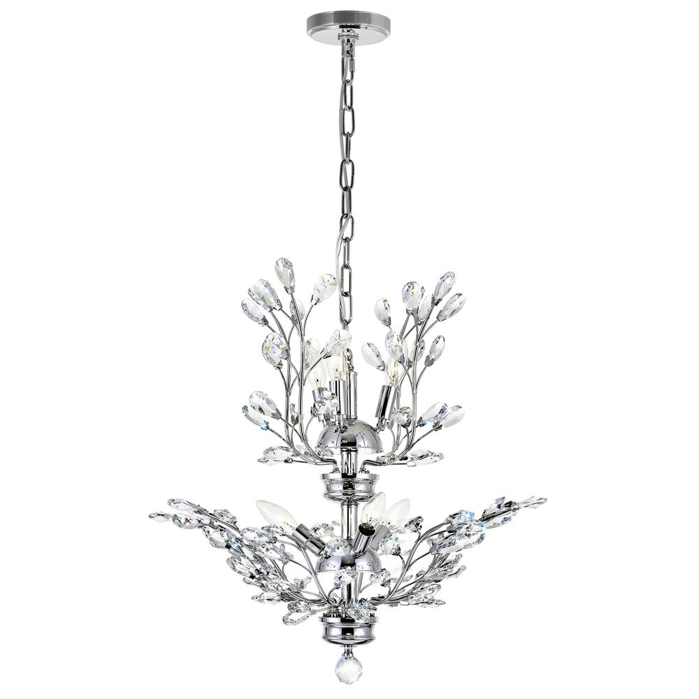 Ivy 6 Light Chandelier With Chrome Finish. Picture 1