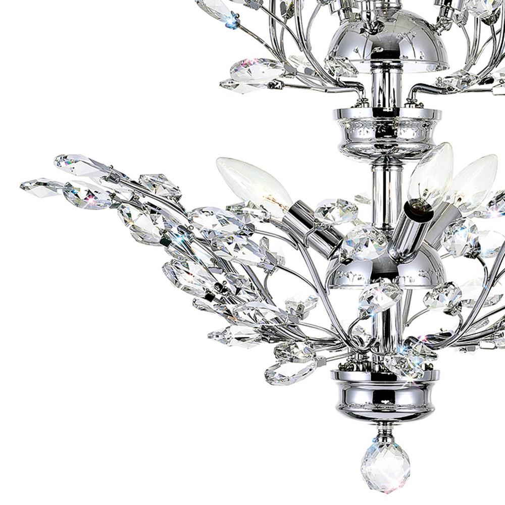 Ivy 6 Light Chandelier With Chrome Finish. Picture 4