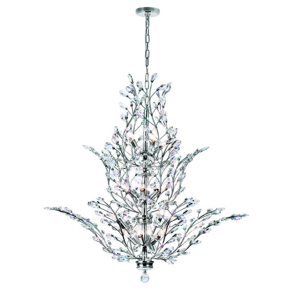 Ivy 18 Light Chandelier With Chrome Finish. Picture 1