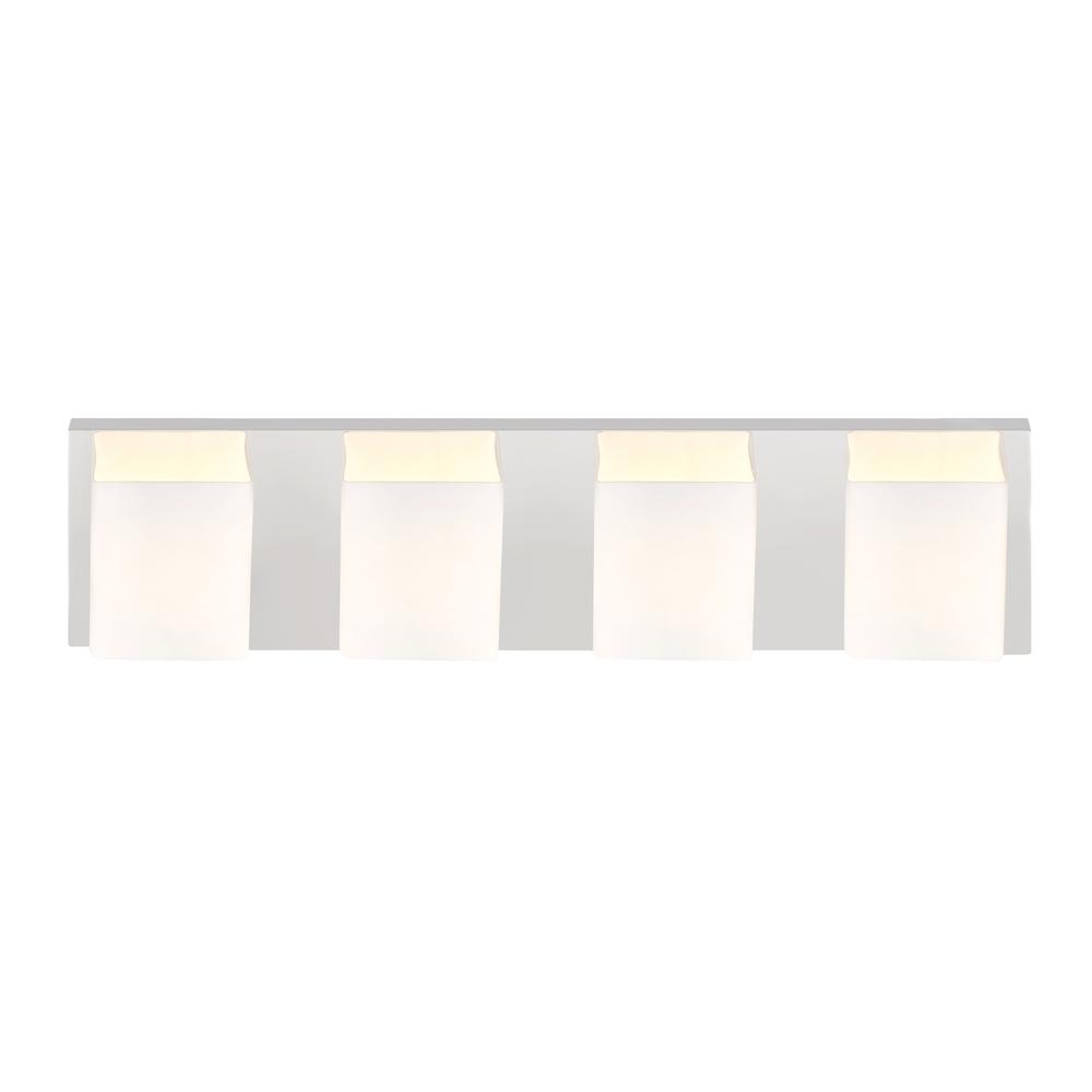 Cristini 4 Light Bathroom Sconce With Satin Nickel Finish. Picture 2