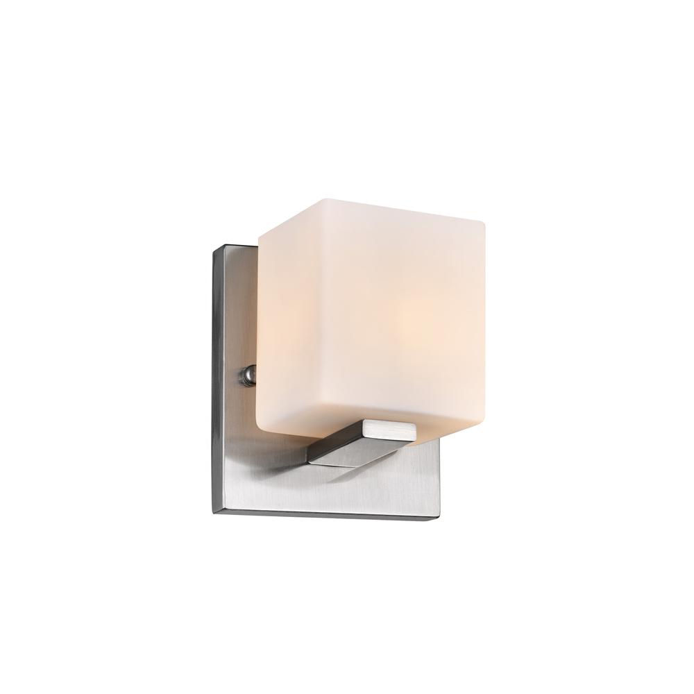 Cristini 1 Light Bathroom Sconce With Satin Nickel Finish. Picture 2