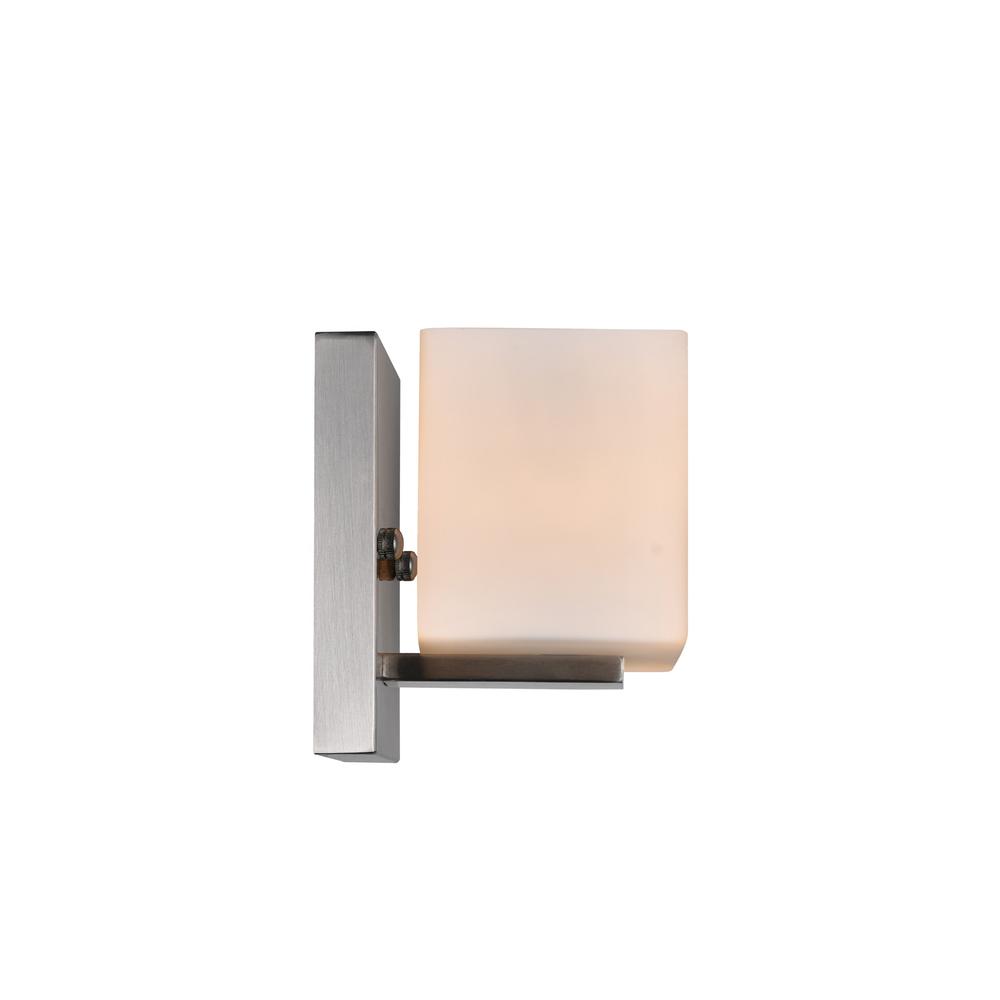 Cristini 1 Light Bathroom Sconce With Satin Nickel Finish. Picture 3