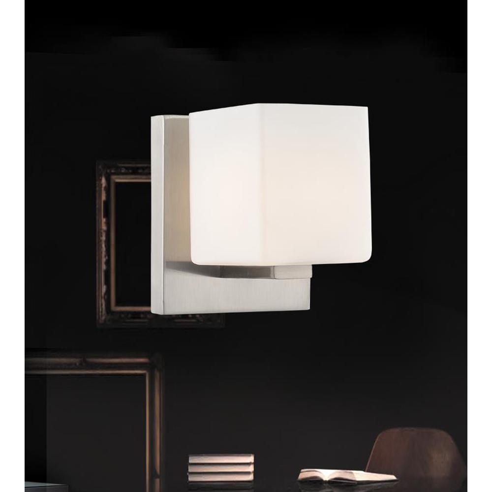 Cristini 1 Light Bathroom Sconce With Satin Nickel Finish. Picture 4