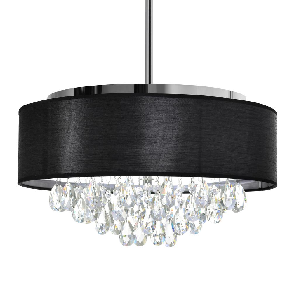 Dash 4 Light Drum Shade Chandelier With Chrome Finish. Picture 3