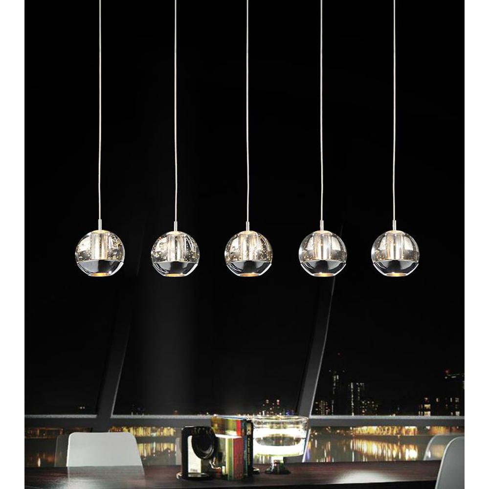 Perrier 5 Light Multi Light Pendant With Chrome Finish. Picture 2
