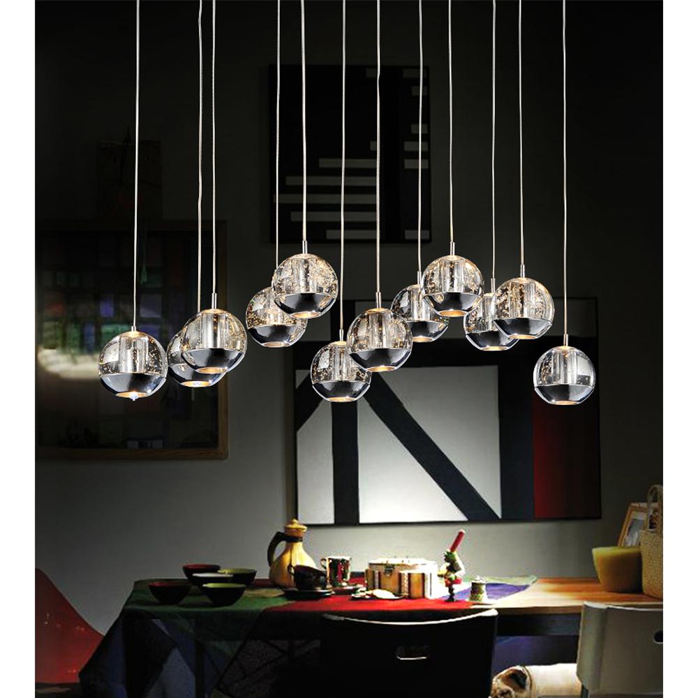 Perrier 12 Light Multi Light Pendant With Chrome Finish. Picture 2