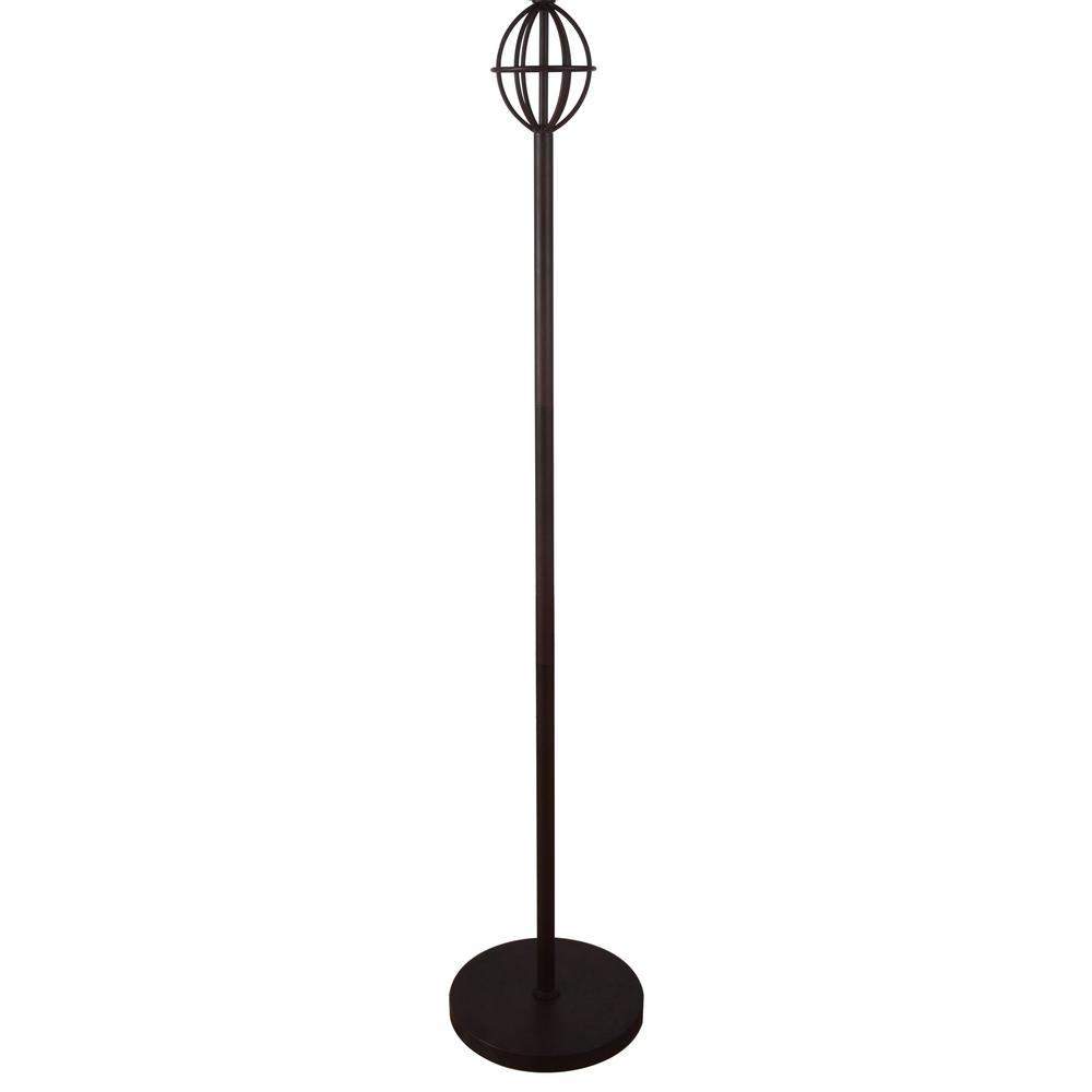 Campechia 3 Light Floor Lamp With Brown Finish. Picture 5