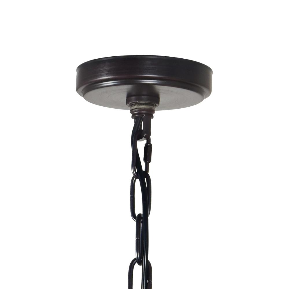 Campechia 12 Light Up Chandelier With Brown Finish. Picture 6