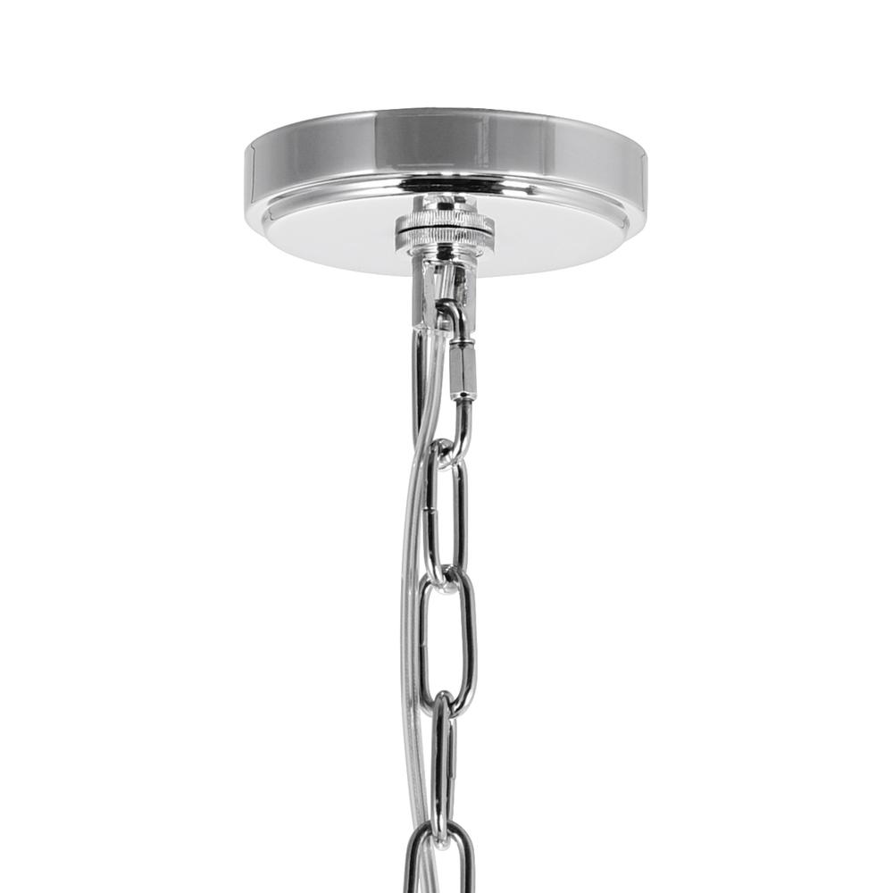 Taylor 7 Light Down Chandelier With Chrome Finish. Picture 5