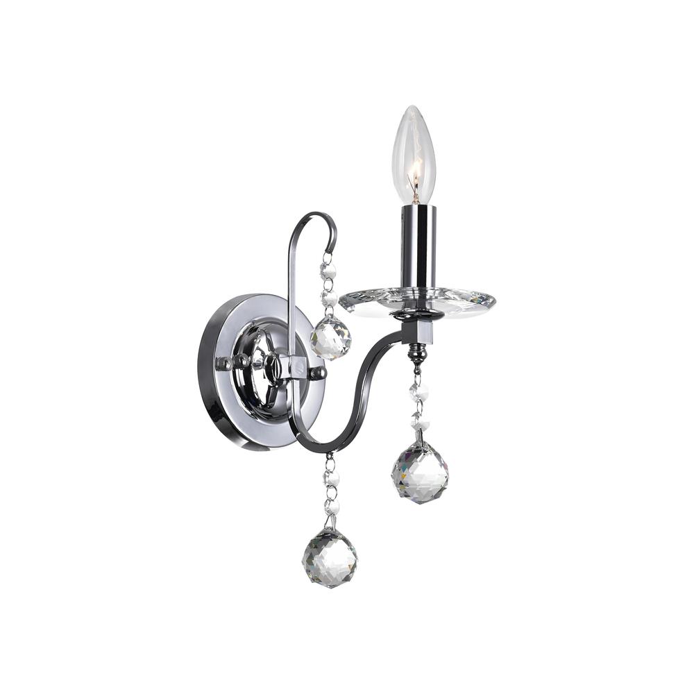 Valentina 1 Light Wall Sconce With Chrome Finish. Picture 1