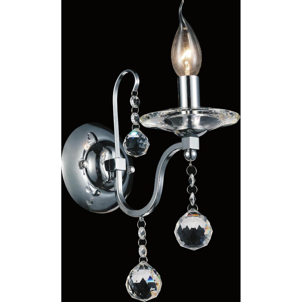 Valentina 1 Light Wall Sconce With Chrome Finish. Picture 4