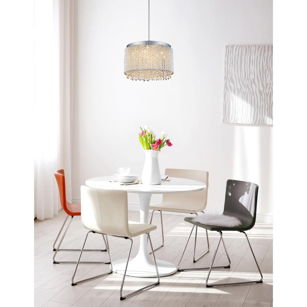 Claire 14 Light Drum Shade Chandelier With Chrome Finish. Picture 7