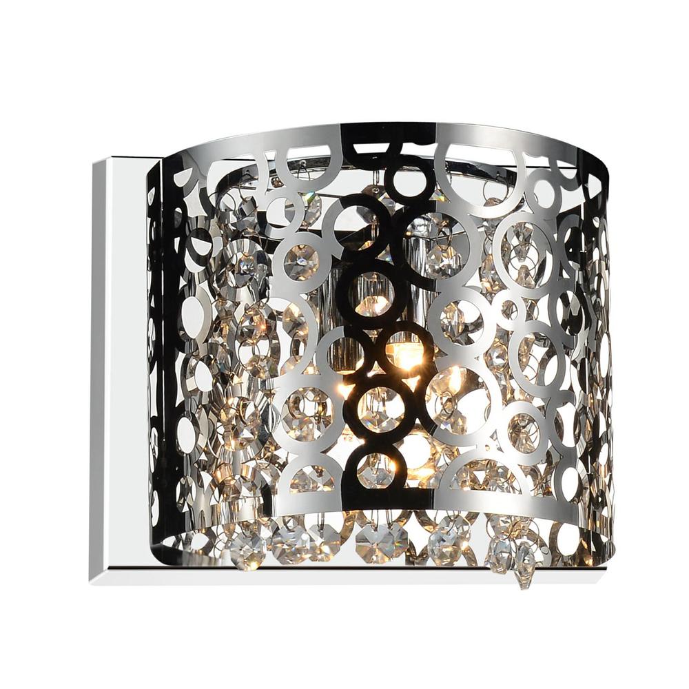 Bubbles 1 Light Bathroom Sconce With Chrome Finish. Picture 1