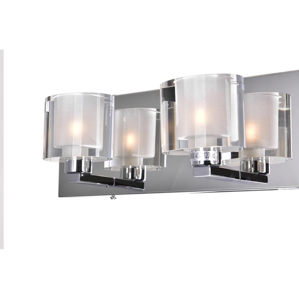 Tina 4 Light Wall Sconce With Chrome Finish. Picture 4