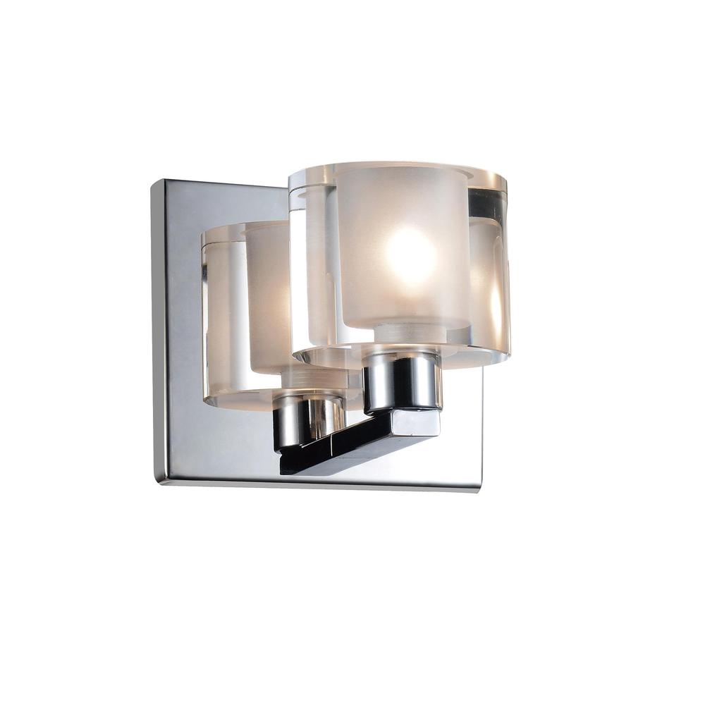 Tina 1 Light Wall Sconce With Chrome Finish. Picture 1