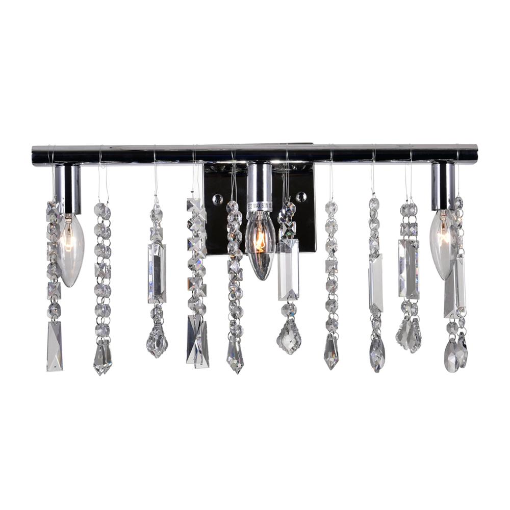 Janine 3 Light Vanity Light With Chrome Finish. Picture 2