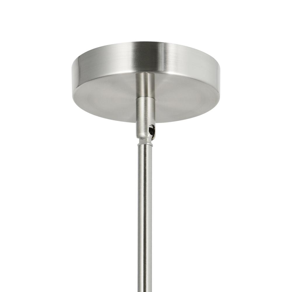 Mikayla 3 Light Drum Shade Chandelier With Satin Nickel Finish. Picture 6