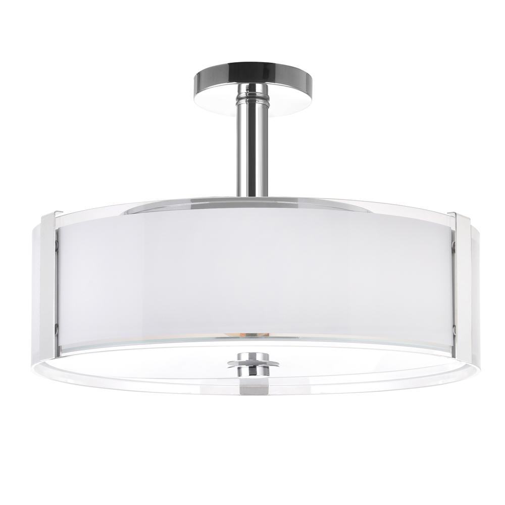 Lucie 5 Light Drum Shade Chandelier With Chrome Finish. Picture 1