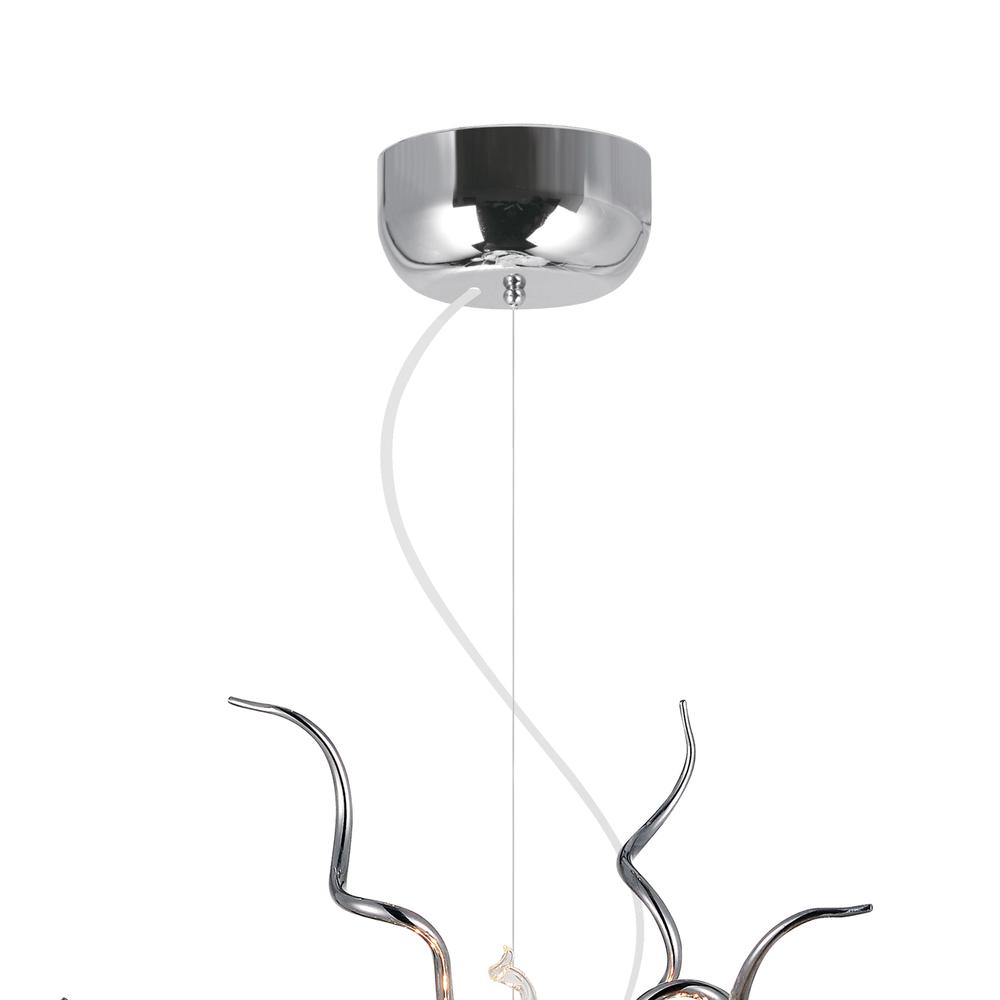 Twist 15 Light Chandelier With Chrome Finish. Picture 6