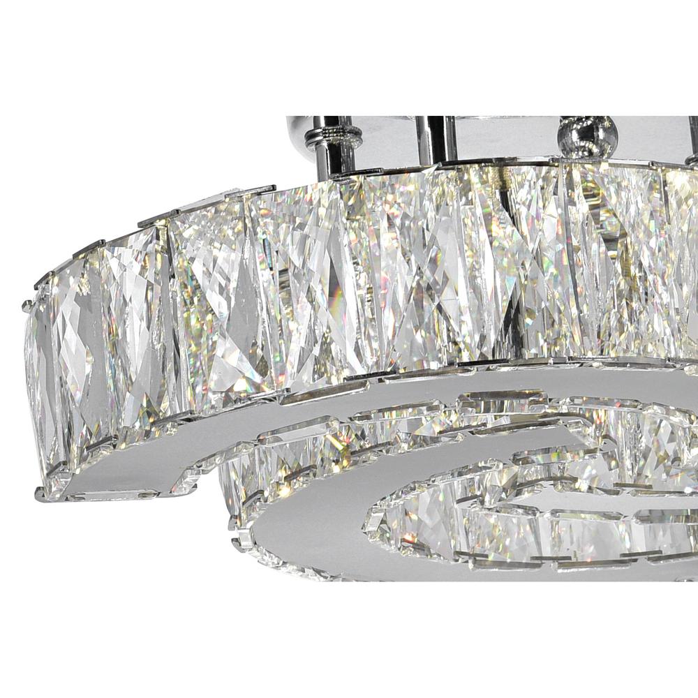 Vienna LED Flush Mount With Chrome Finish. Picture 4