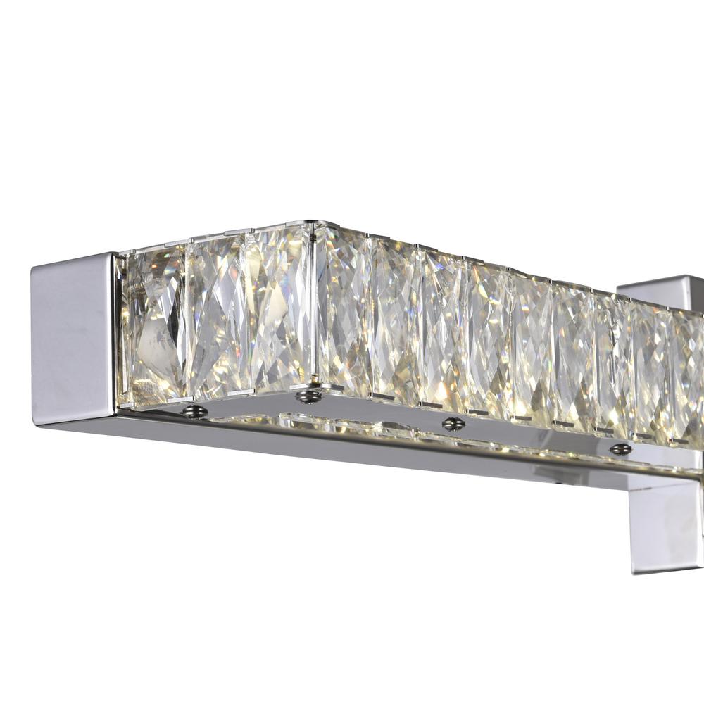 Milan LED Vanity Light With Chrome Finish. Picture 2